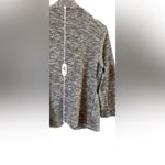 Maison Jules Mason Jules large, open front, gray and‎ white sweater Photo 3