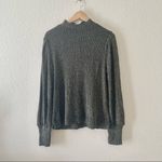 Loft Ann Taylor  Mock neck Metallic Sweater Top Photo 2