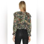 Free People Rudi Ruffle In Night Garden Floral Long Sleeve Top Size Small Photo 1