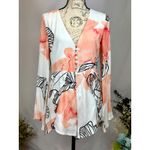 Elliatt Floral Pink and White Romper S Photo 1