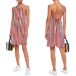Alice + Olivia NWOT Kalia Striped Tie Back Mini Dress Photo 1