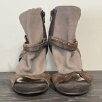 *NWOB* Diba Suede Wedge Sandal Brown Size 6.5 Photo 0
