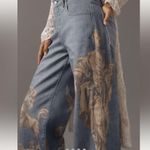 New with tags Anthropologie Pilcro low rise wide leg jeans 25 tall Blue Photo 4