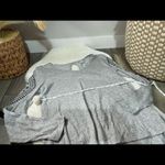 Ariat  Gray Studded Keyhole Split Back Longsleeve Tee Photo 1