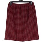 Vintage Red Plaid Norton McLaughton Skirt 12 Photo 0