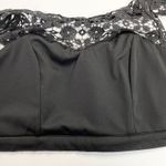 My Michelle Womens Crop Top Size 9 Black Lace Sleeveless Gothic Romantic Party Photo 3