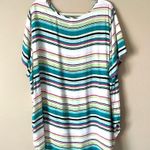 cj banks  | Striped Short Sleeve Blouse Sz 3X Photo 1