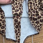 Lovers + Friends  Turtleneck Leopard Print Bodysuit with Long Sleeves in Tan Smal Photo 6