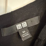 Uniqlo black lace drapey jumpsuit size XS Photo 4