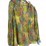 Love Shack Fancy  Ronalda Blouse in Pastel Fields Size Large Photo 4