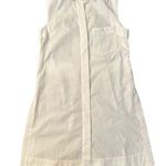 Anthropologie Maeve white button down sleeveless shirt dress size 00 NWT Photo 10