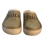Juicy Couture White Crystal Embellished Rubber Clogs Mules Slip on Shoes crocs 9 Photo 2
