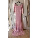 Maternity Dress Size S Off Shoulder Slim Fit Maxi Dress Photoshoot. Pink Photo 4