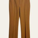 70’s Vintage Flare Leg Solid Brown High Waisted Trouser Pants Size 8 Photo 0