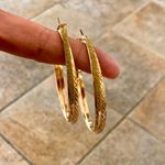 Set Of 2 Pairs Of Gold Earrings! Brand New Photo 3