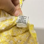 MISS SELFIE Yellow Floral Cropped Shrug Blouse Size XL EUC Gold Photo 6