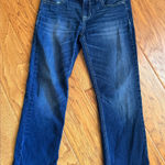 Apt. 9  Capri Jeans Women’s 4 Medium Dark Wash Straight Leg Stretch Crop Photo 0