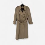 London Fog Vintage Trench Coat – Petite 2 – Classic Beige – Plaid Lining Photo 1