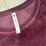 Fabletics  Liane Long Sleeve Velour Sweatshirt Pullover Purple Crew Neck Size S Photo 3