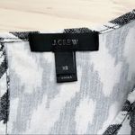 J.Crew  Linen Blend‎ Short Sleeve Romper w/ pockets in Black White Ikat Print, XS Photo 4