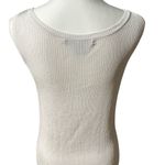 Ellen Tracy  White Tank Style Ribbed Lightweight Sweater Sz XS Photo 4