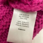 Hot Pink Cable Knit Pullover Sweater by ONE A Pink Size XL Photo 3