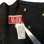 Katie Petites MFG Vintage Dress Dress Size 6 Women's Square Neck Studded Studs Black Photo 4