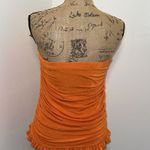 SheIn Orange Scrunch Tube Top Photo 4