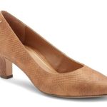 Vionic - Mia Heels Brown Snakeskin Leather Professional Career Business Shoe Photo 0