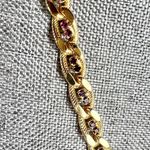 Givenchy Couture Gold & Amethyst Stone Necklace Photo 3