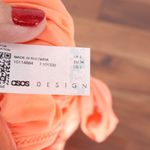 ASOS DESIGN Orange Bandeau Bikini Top Bow Detail Swimwear Size US 2 Photo 1