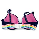 PINK - Victoria's Secret  Wear Everywhere T-Shirt Bra‎ Rainbow Women's 34D Photo 1
