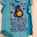 Disney Brand New Women's Eeyore Grandma Graphic Short Sleeve Blue T-Shirt XL Photo 2