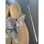 Vionic Snake Skin Leather Alanis Thong Wedge Sandals Tan Size UK 9. US 11 Photo 10