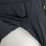 Lululemon  Inspire Tight Black Rare Gold Zipper Hardware Discontinued Crop Photo 3