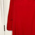 Old Navy V Neck Pockets Roll up Tab Long Sleeve Shift Dress Red Women Large Photo 5