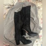 Stuart Weitzman Eloise 75 Black Suede Knee High Boots ASO Bella Hadid Photo 4