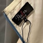 Parker BLACK Roxanne Strapless Dress Womens 16 Off White Satin High Low Gown Photo 6