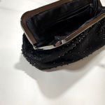 EXPRESS  Black Bead Clutch Wedding Eventing Handbags Black Beaded Purse Photo 7