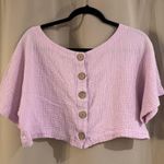 Buddy Love Lavender Women's Cropped Top Pink Size L Photo 1