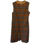 Burberrys Vintage Nova Check Wool Vest Trench Coat Liner Tan Brown Red Black Size M Photo 6