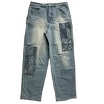 Style & Co Women's Vintage Straight Mom Jeans Size 8 Bandana Roses Cropped Photo 4