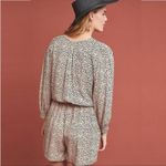 BEACHGOLD Chelsea Animal Print Romper in Brown Motif Size Medium Tan Photo 1