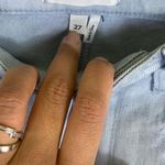 Paige Hoxton Slim Crop Raw Hem Jeans Size 27 Tie Dye blue & white NEW Photo 14