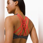 Lululemon Free to Be Serene Bra Carbon Ice Grey Pink Punch Women’s Sports Bra Photo 3