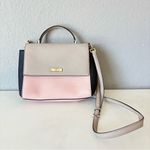 Kate Spade  Cow Hide Leather Crossbody Bag Pink Gray Black Handbag Shoulder Bag Photo 3