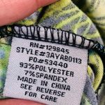 Bailey blue  V-neck Peacock Feather Print Maxi Women's Dress Size Medium Photo 9