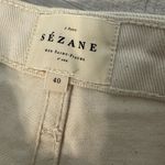 Sézane Sezane Niels Ecru Denim Cuffed Shorts Button Fly Relaxed Luxe Size 40 US 8 Photo 11