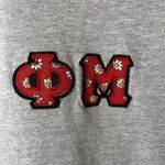 Hanes Omega Mu T Shirt Vintage Y2K Extra Small XS Gray Patch Tee Photo 12