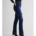 EXPRESS  90’s slim super high rise skinny cargo jeans 6l Photo 1
